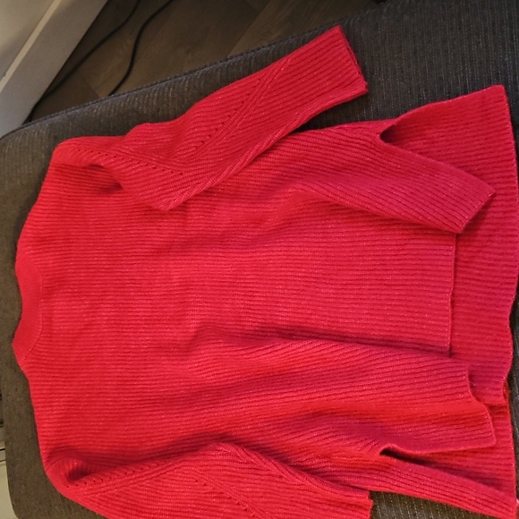 Old Navy Red Cowl Neck Sweater - Picture 4 of 4
